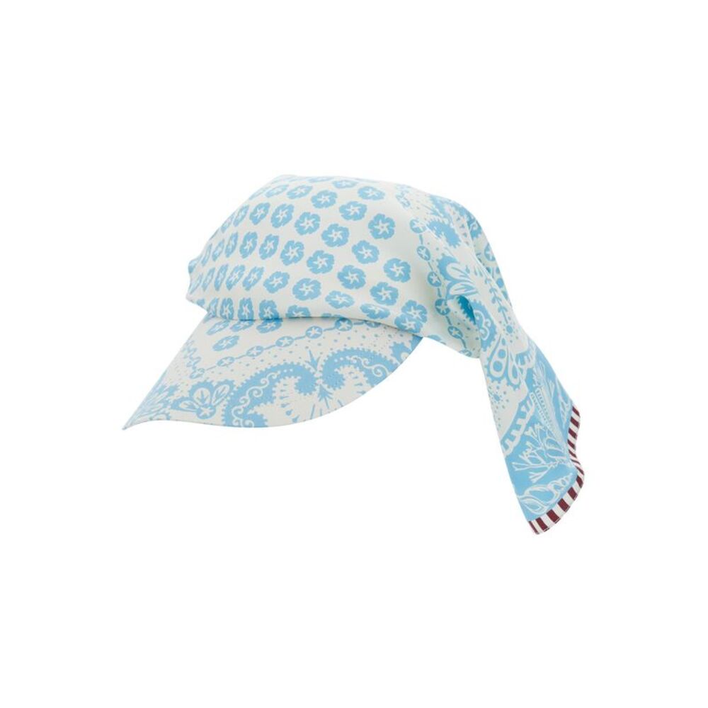 Mantero 1902 Women Zoey Hat Blue Silk Women's Hat